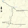 map: Sabino Canyon trail to Hutch&#039;s pool