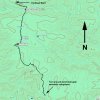 map: Secret Mountain trail