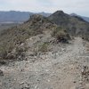 Hiking along the ridgeline of the Alta Bajada loop hike