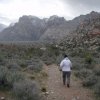 Hiking along the White rock loop trail