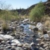 Crossing the creek on the Bear canyon trail