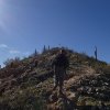 Hiker on the bolt trail