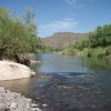 The Verde river at the end of the Red Creek trail
