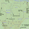 map: Grandview trail to New Hance trail