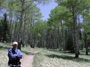 Hiker on the Kachina trail