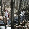 Crossing Christopher creek along the See Canyon trail