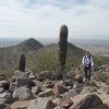 Hiker on Sunrise mountain