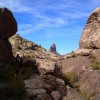 Unique view of weavers needle from the cave trail