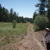 Hiking along the pipeline trail