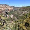 Looking down Oak creek canyon