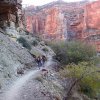 Hikers on the North Kaibab trail