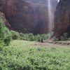 Hiking through Havasupai canyon