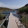 Crossing Lake Pleasant on the Pipeline canyon trail