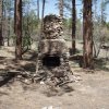 Old homestead chimney on the Miller creek trail