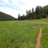 Hiking along Sandy&#039;s canyon trail