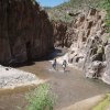 Hikers in Aravaipa creek