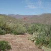 Wind sock marking the abandoned airport near Red Creek