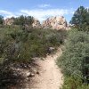 Rock formations seen from the Constellation trail system