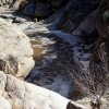 High water conditions at the Romero pools trail