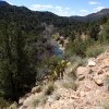 View of Fossil creek from the Flume trail