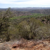 hiking along the trail to the Spanish Ruin