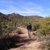 Hiking along the Second water trail