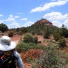 Hiking along Thunder Mountain trail