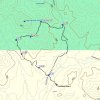 map: Limestone spring loop hike