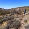 Hiking on the trail to Rondo Spring