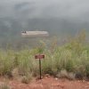 Old sunken river boat along the Spencer trail