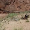 Old pump station in Paria river canyon