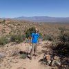 Hiker on the Tule trail