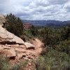 Hiking along Thunder Mountain trail