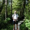 Hiking along the Sand point trail