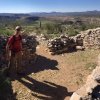 Investigating the site at Indian mesa