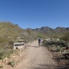 Hiker on the Lost Dog Wash trail