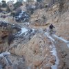 A snowy South Kaibab trail