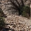 scree field to head to the ruins in Cooper Fork