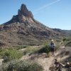 Hiking through the Superstition wilderness