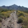 on the trail to Bell pass