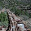 Remains of the Flume along the Flume trail