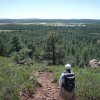 Hiker on the Timber mesa trail