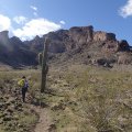 Hiking on the Saddle mountain trail