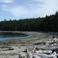 Hiking along the Sand point trail