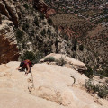 Scrambling up to Capitol Butte