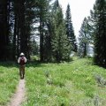 hiking Hermitage point in the Grand Teton national park