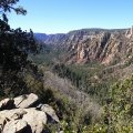 Looking down Oak creek canyon