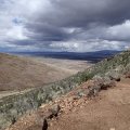 Hiking up the Glassford hill trail