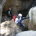 Rappeling in Bear canyon