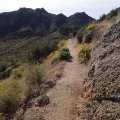 Along the pass mountain trail